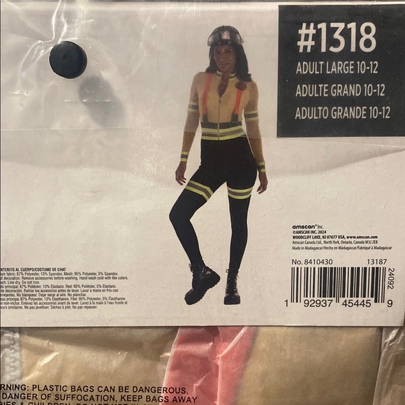 Woman’s Fire fighter Halloween Costume amscan - Picture 4 of 5